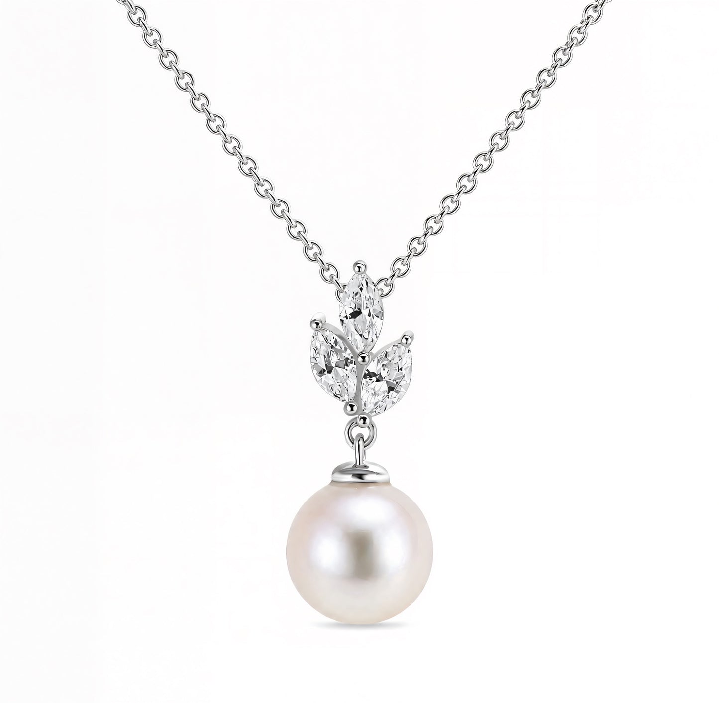 Boreal Halskette | 925 Sterlingsilber | Silber | Süßwasserperle