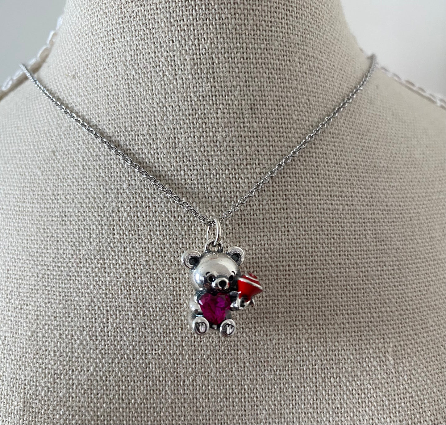 Teddy-Halskette| 925 Sterling Silber