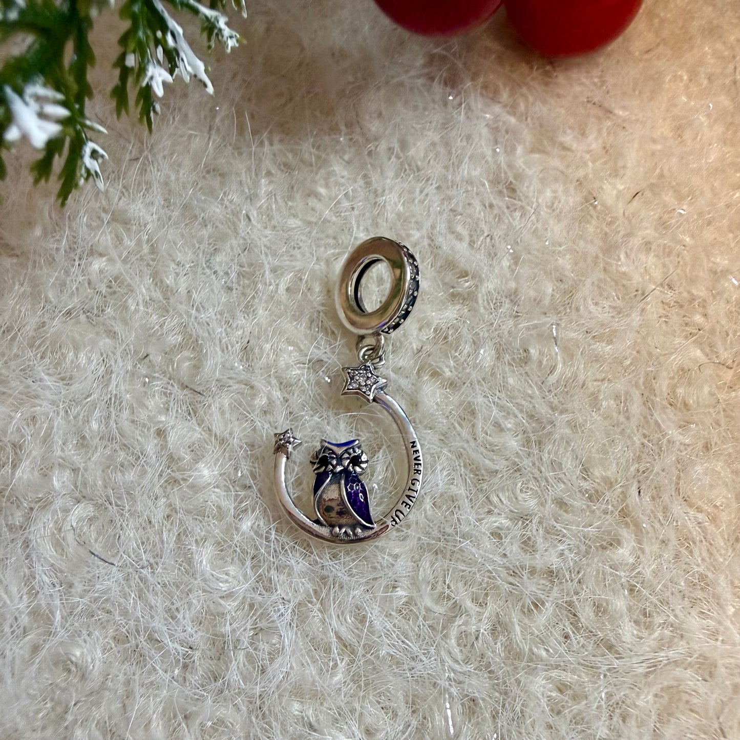 Moonlight Owl | Charm | 925 Sterlingsilber