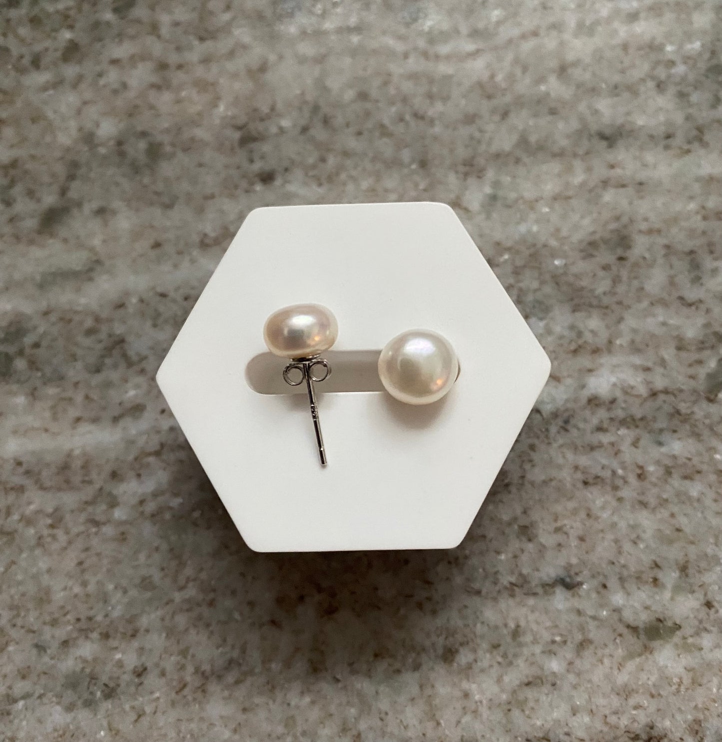 Perlen-Ohrringe| Sterlingsilber 925