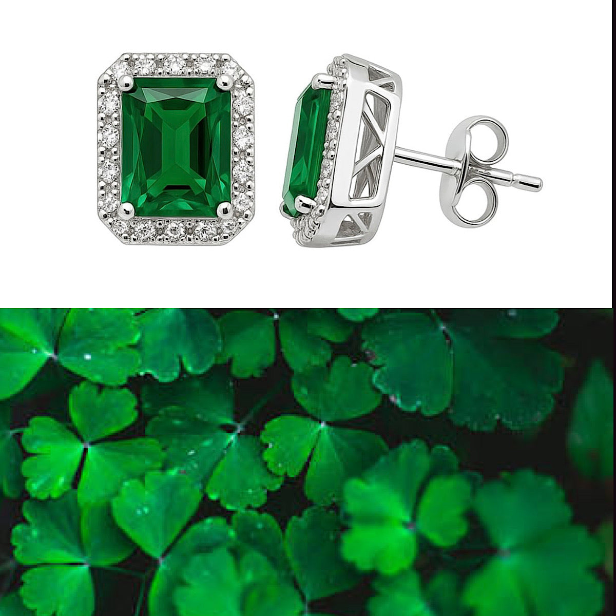 Celestian Green - Ohrringe - 960 Argentium Silber 💎