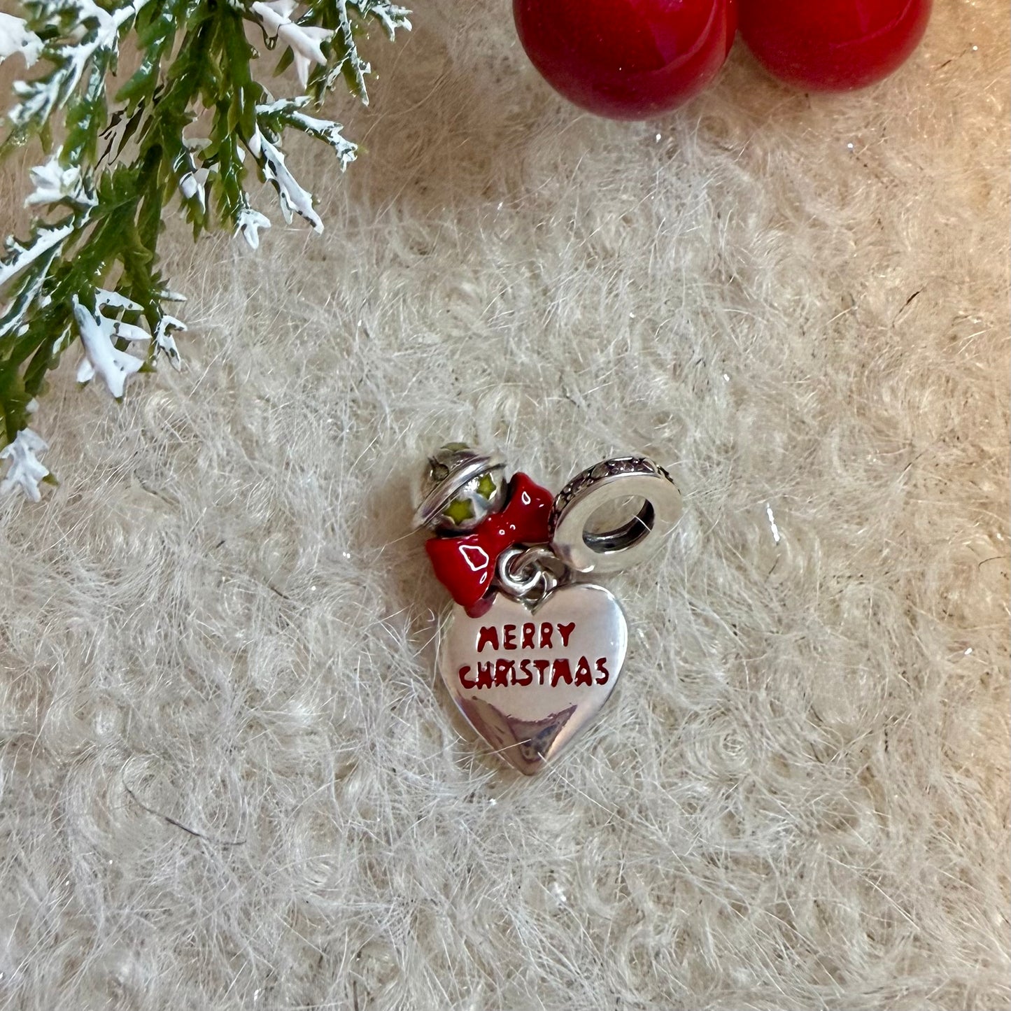Merry Christmas | Charm | 925 Sterlingsilber