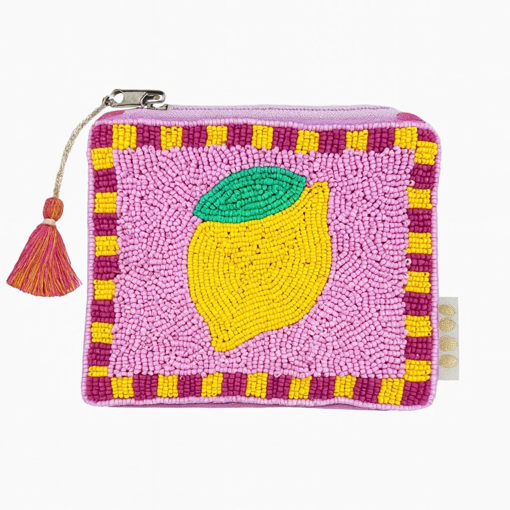 Perlen Clutch - Lemon🍋