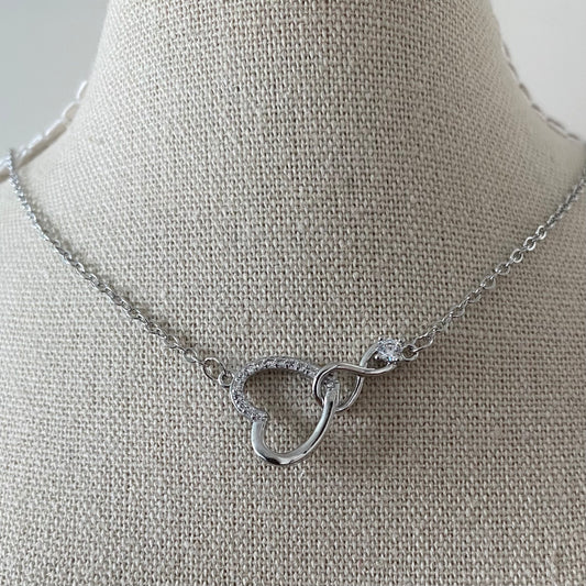 Infinity Love-Halskette| 925 Sterling Silber
