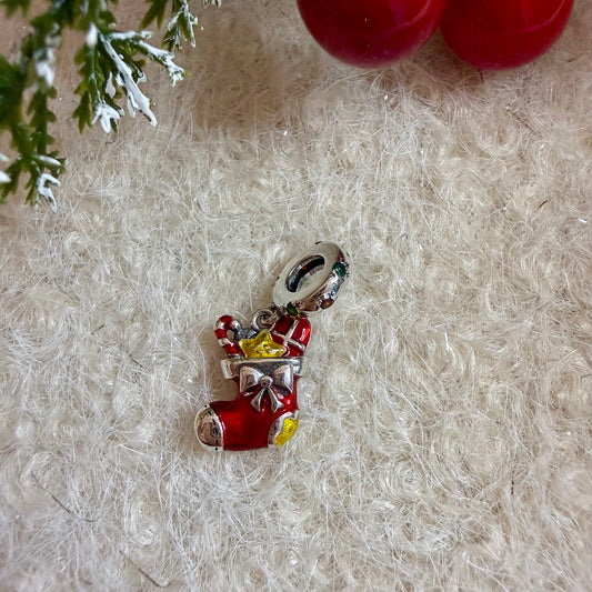 Joyful Stocking | Charm | 925 Sterlingsilber
