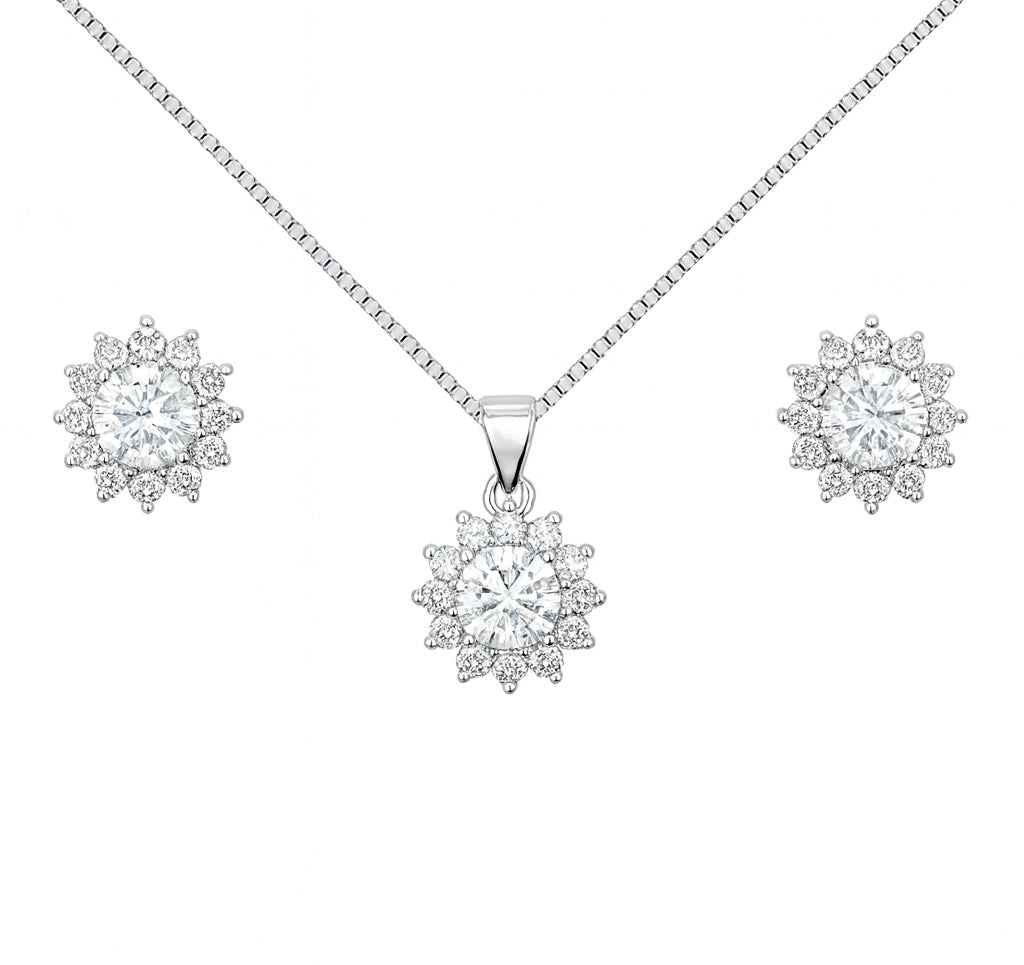 Florale-Set| 925 Sterling Silber