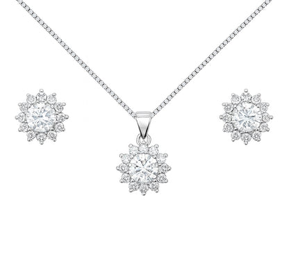 Florale-Set| 925 Sterling Silber
