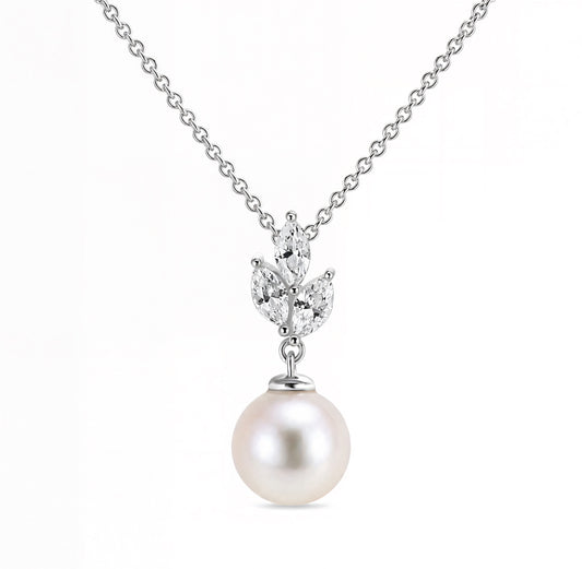 Boreal Halskette | 925 Sterlingsilber | Silber | Süßwasserperle