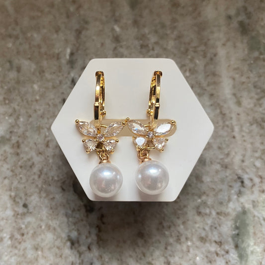 Butterfly-Ohrringe| Edelstahl 18K