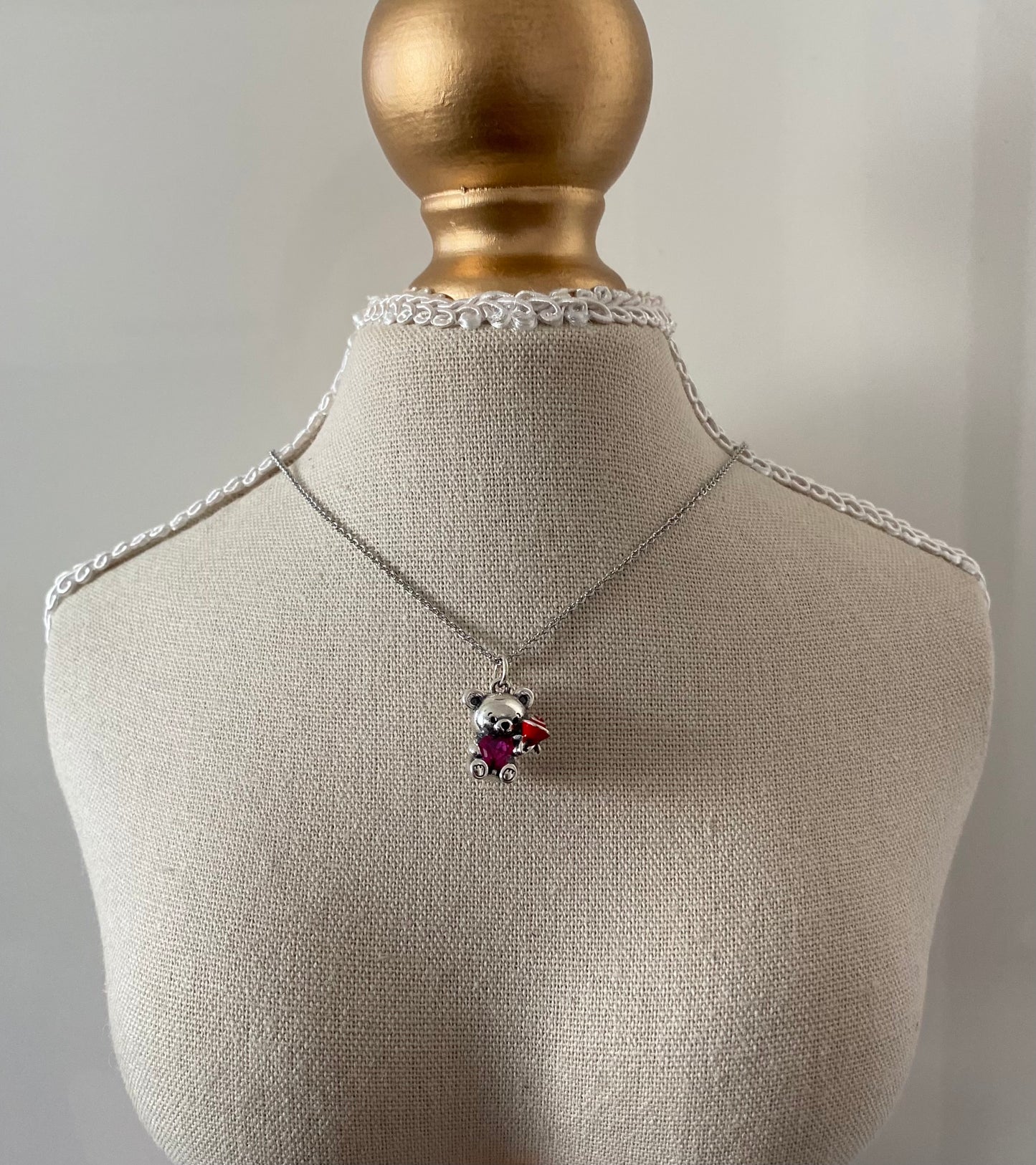 Teddy-Halskette| 925 Sterling Silber