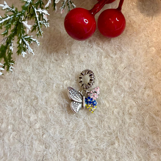 Rainbow Butterfly | Charm | 925 Sterlingsilber