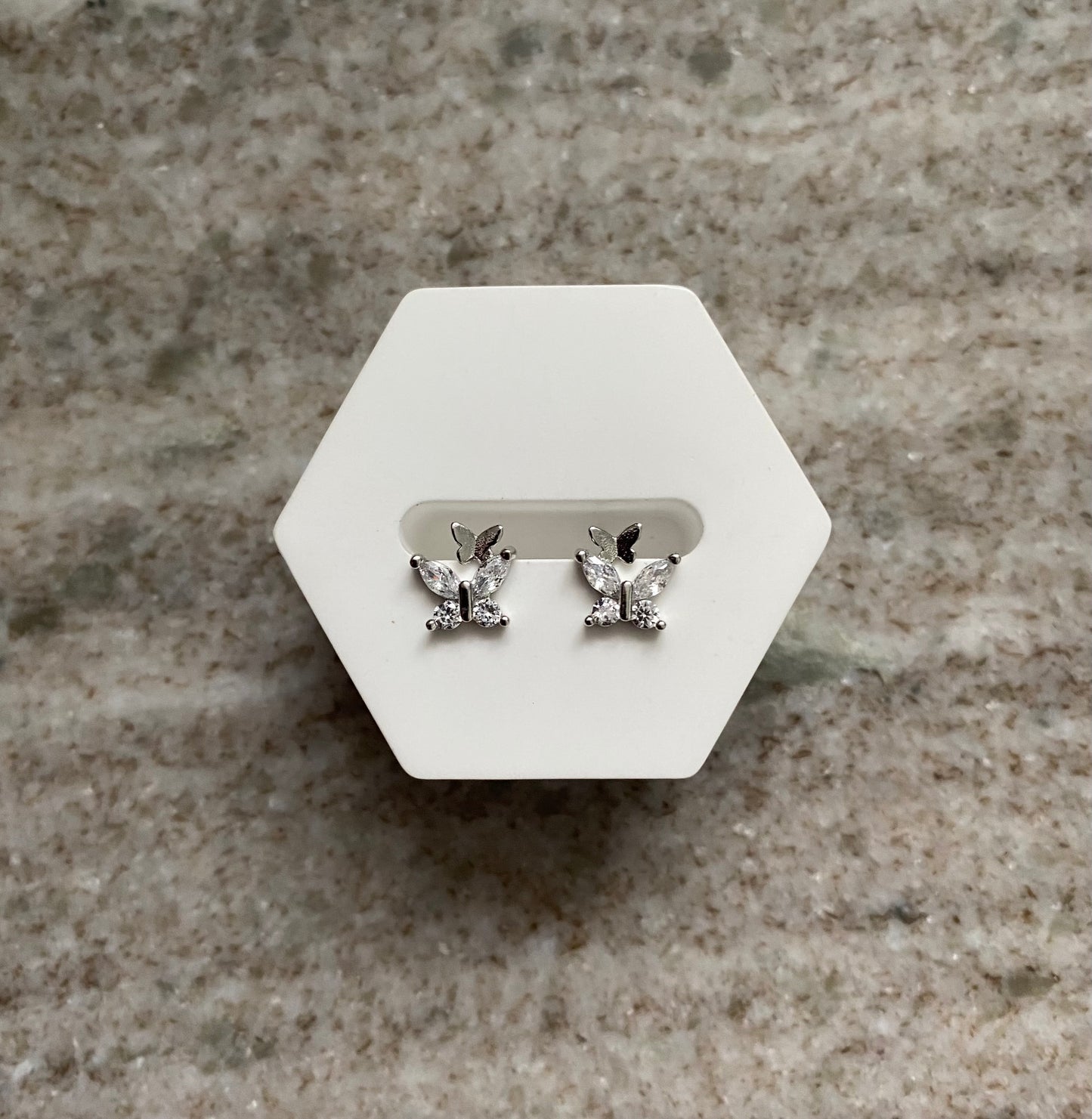 Butterfly Whisper-Ohrringe| Sterlingsilber 925