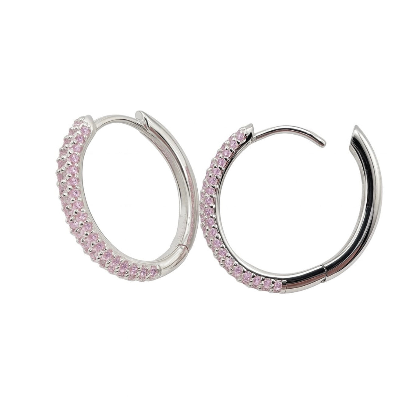 Peach Blush - Ohrringe - 960 Argentium Silber 💎