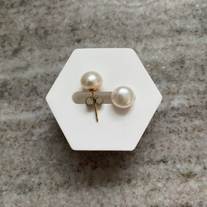 Perlen-Ohrringe| Sterlingsilber 925