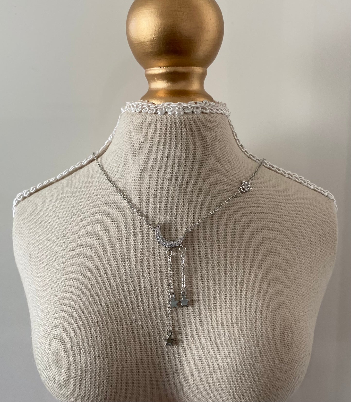 Silver Moon-Halskette| Sterlingsilber 925