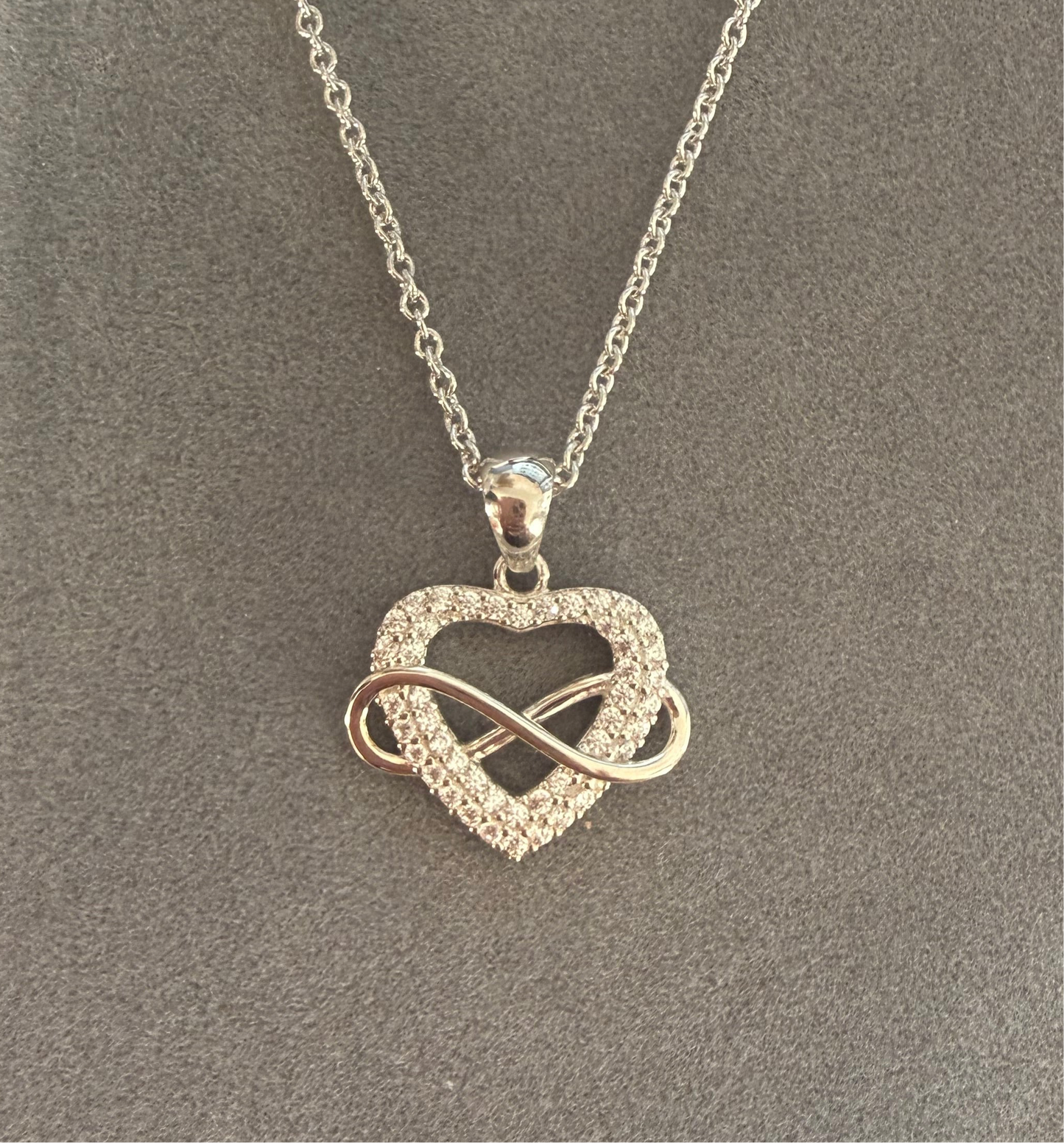 Eternal Heart - Halskette - 960 Argentium Silber 💎