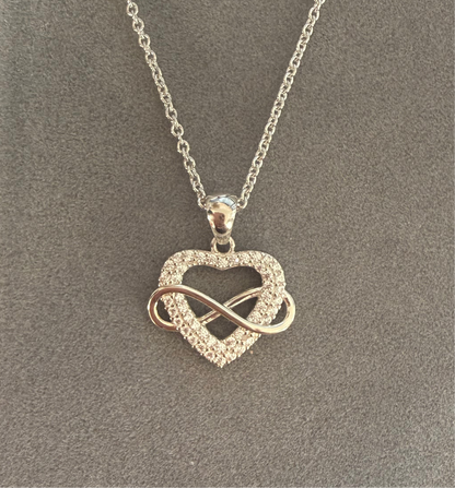 Eternal Heart - Halskette - 960 Argentium Silber 💎