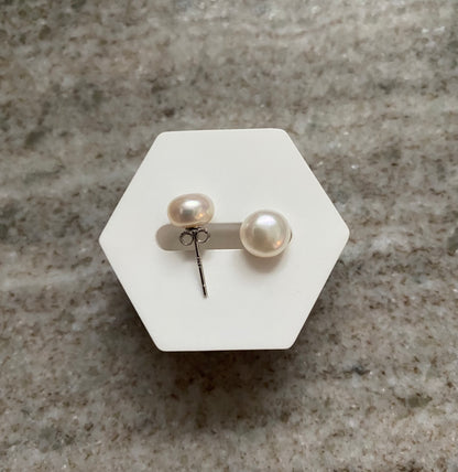 Perlen-Ohrringe| Sterlingsilber 925