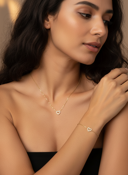 Heart Shine-Halskette