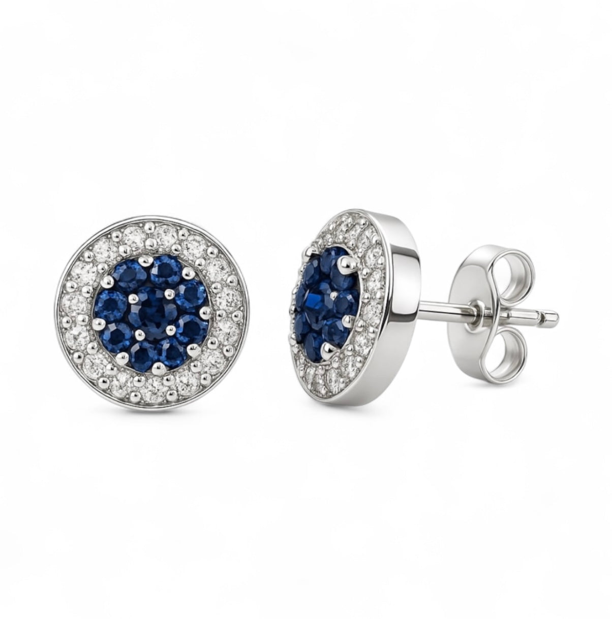 Midnight Bloom - Ohrringe - 960 Argentium Silber 💎