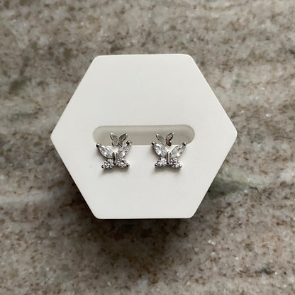 Butterfly Whisper-Ohrringe| Sterlingsilber 925