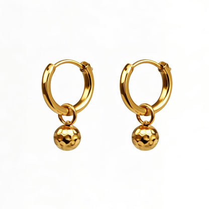 Golden Ball-Ohrringe