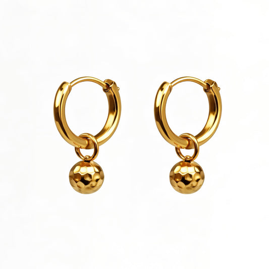 Golden Ball-Ohrringe
