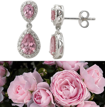 Rosé Blossom | Ohrringe - 960 Argentium Silber💎