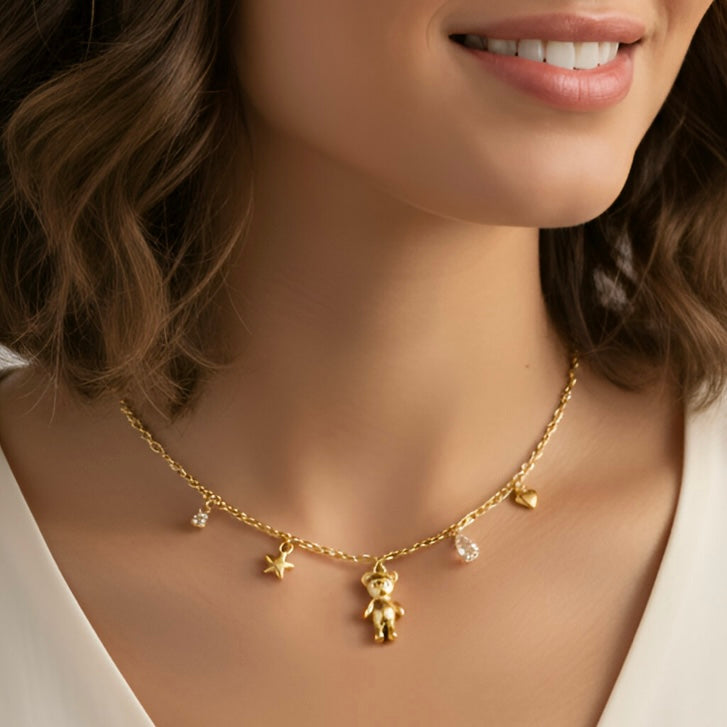 Golden Teddy - Halskette✨