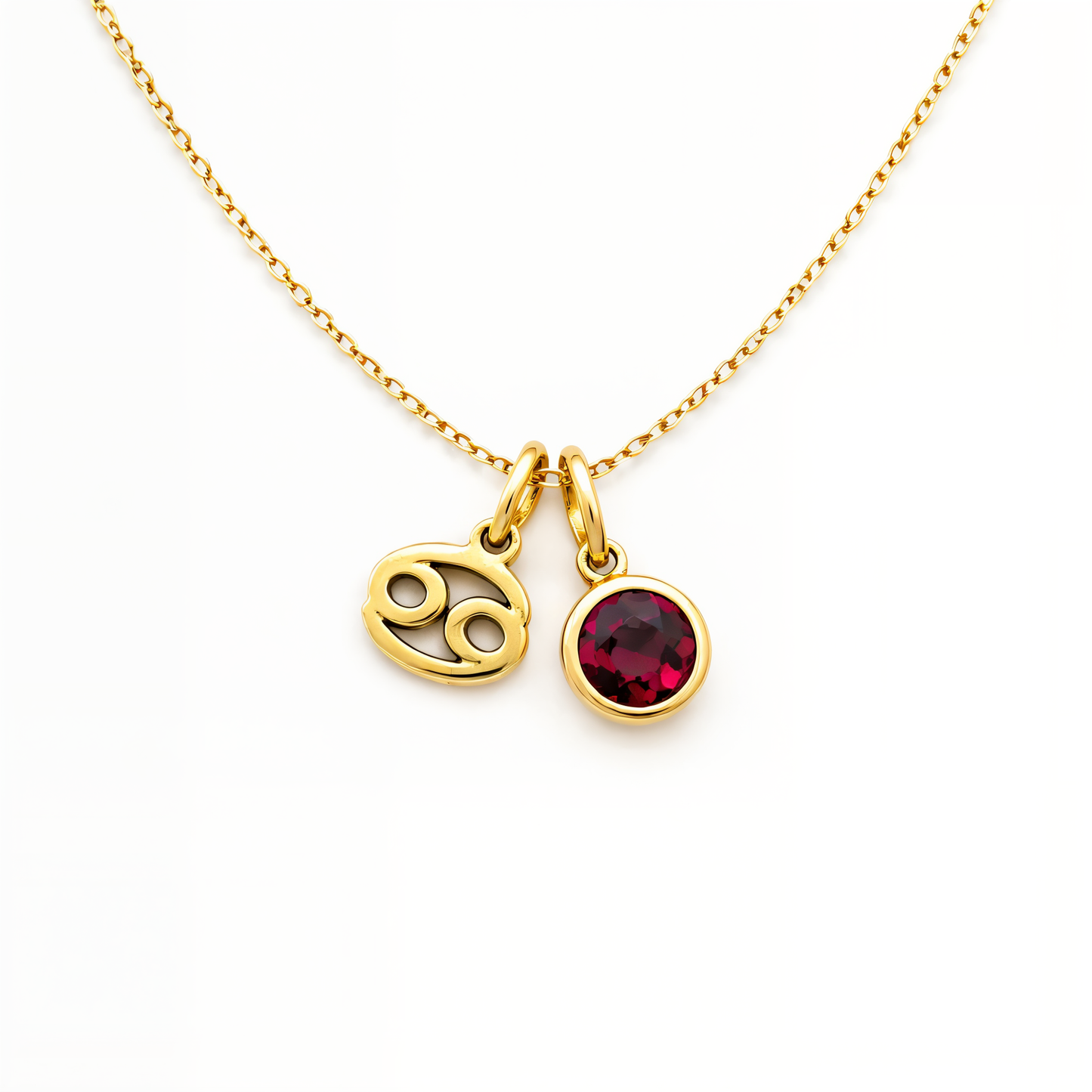 Krebs & Geburtsstein-Halskette