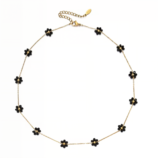 Noir Blossom-Halskette