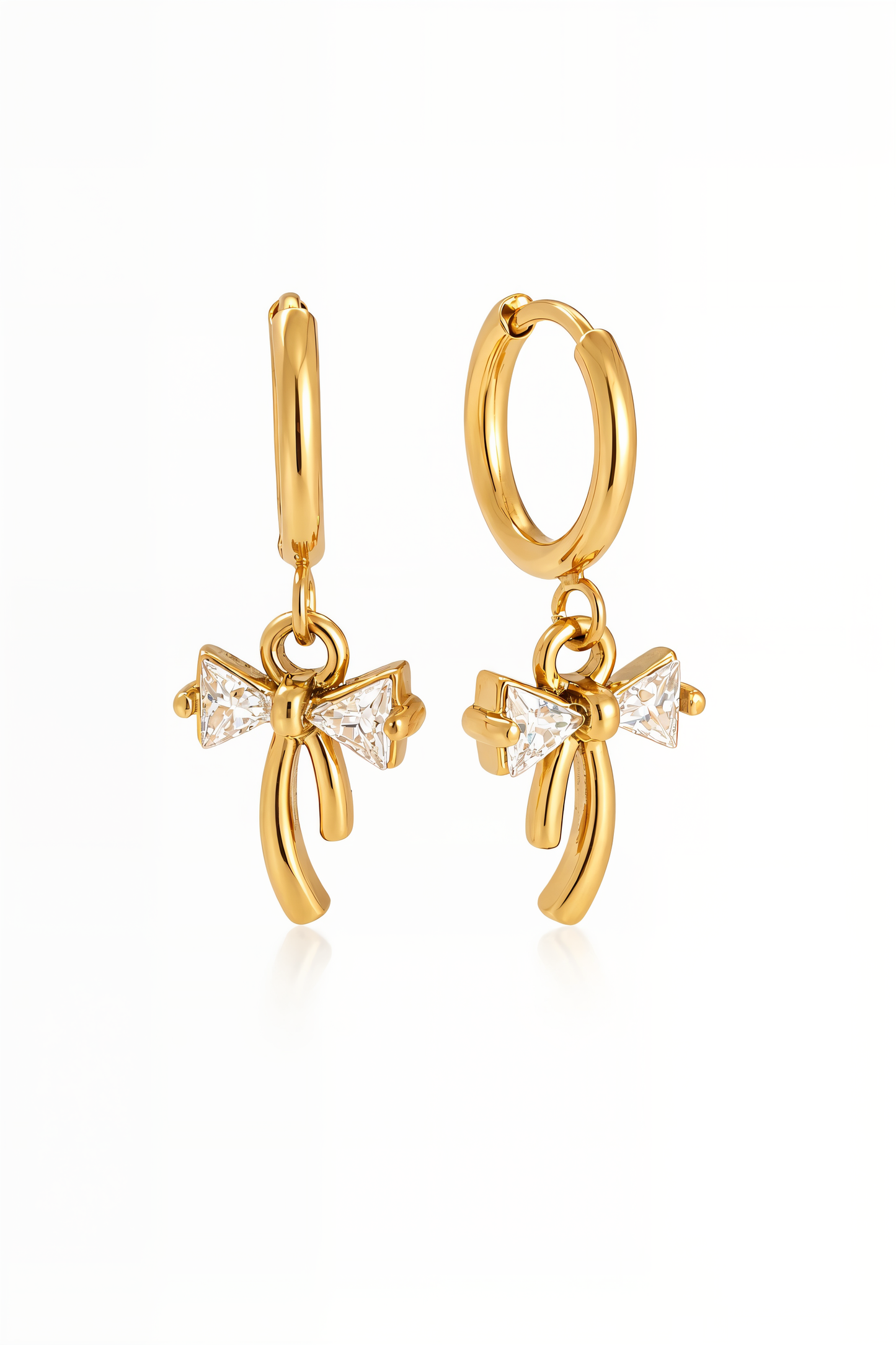 Golden Bow-Ohrringe