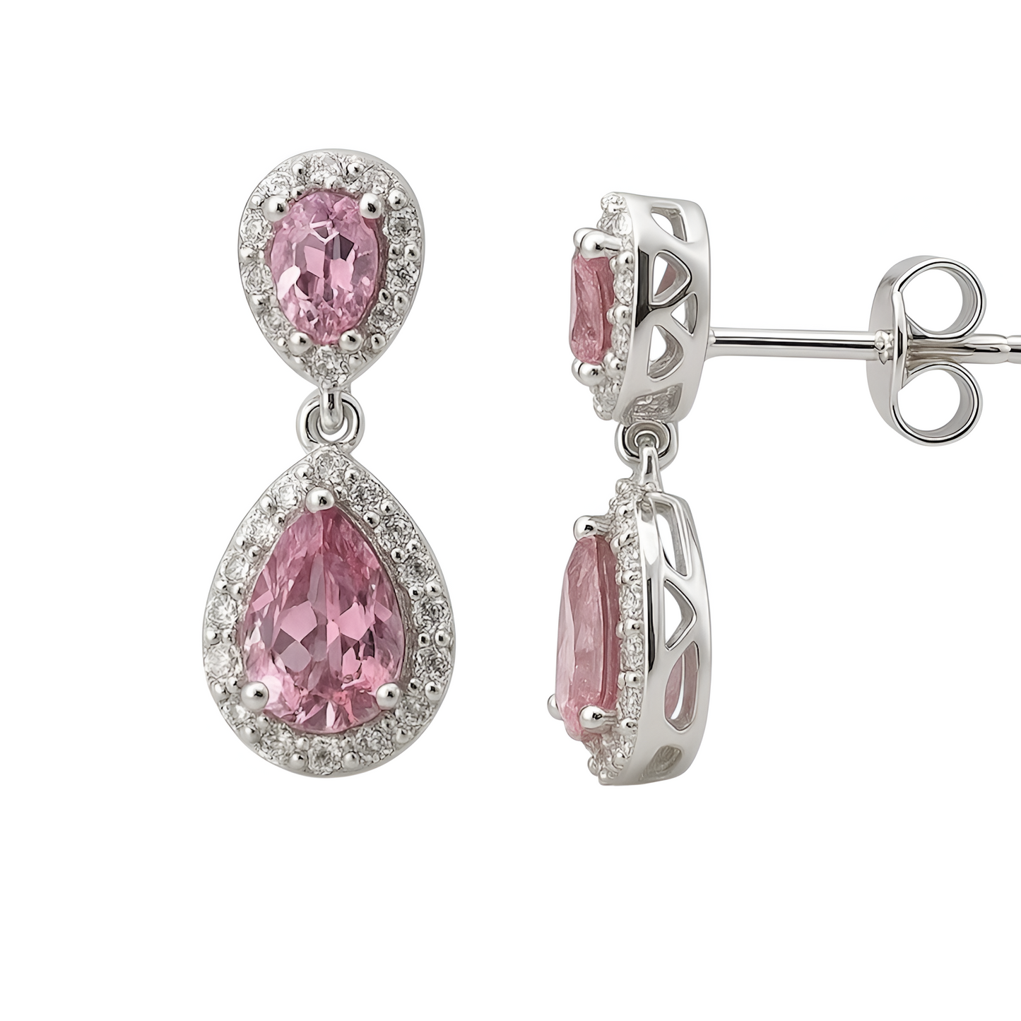 Rosé Blossom | Ohrringe - 960 Argentium Silber💎