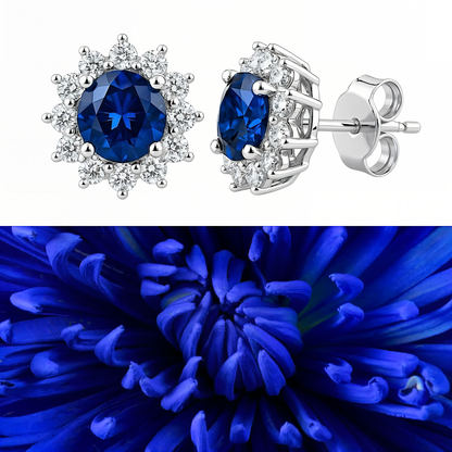 Imperial Blue | Ohrringe - 960 Argentium Silber💎